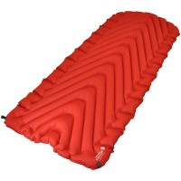 Insulated Static V Luxe Camping Pad, Red/Char Black, XL